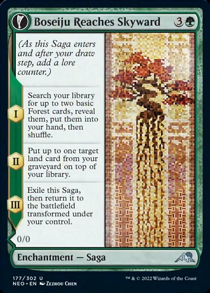 Boseiju Reaches Skyward // Branch of #177 Magic Kamigawa: Neon Dynasty
