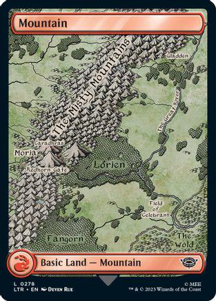Mountain #278 Magic Lord of the Rings