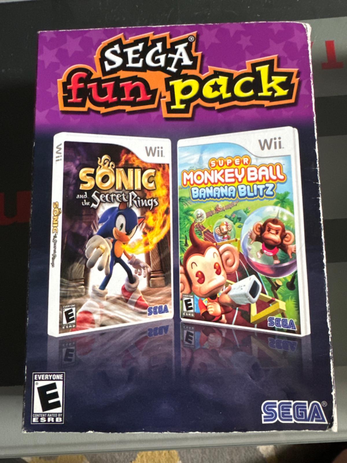 Sega Fun Pack - Sonic And The Secret Rings And Monkey Ball Banana Blitz Wii