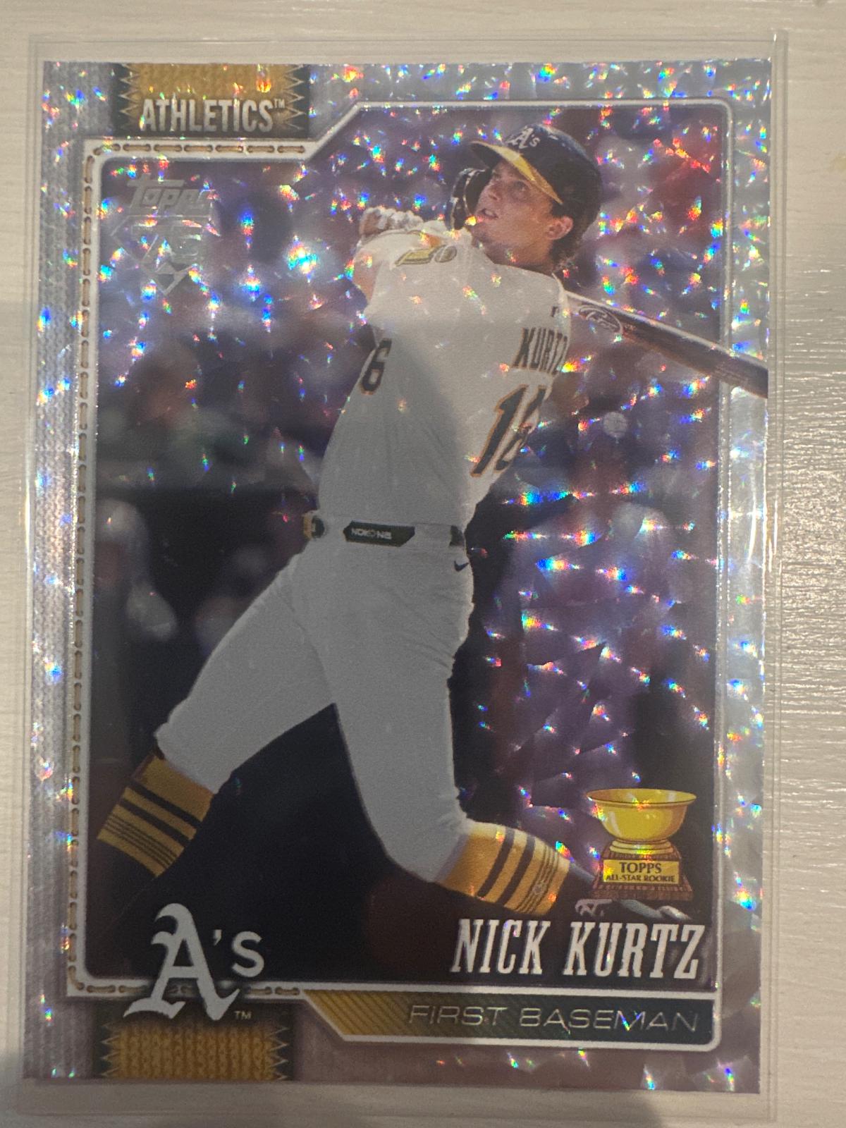 2026 Topps Nick Kurtz [Silver Crackleboard] #97 card