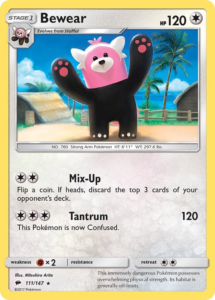 Bewear #111 Pokemon Burning Shadows