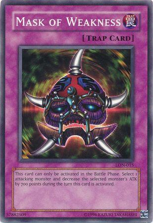 Mask of Weakness LON-015 YuGiOh Labyrinth of Nightmare
