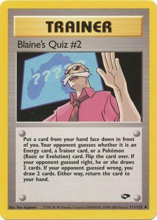Blaine's Quiz #2 #111 Pokemon Gym Challenge