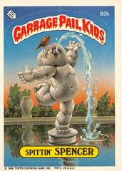 Spittin' SPENCER #92b 1986 Garbage Pail Kids Prices