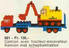 LEGO Set | Low-Loader with 4 Wheel Excavator LEGO LEGOLAND