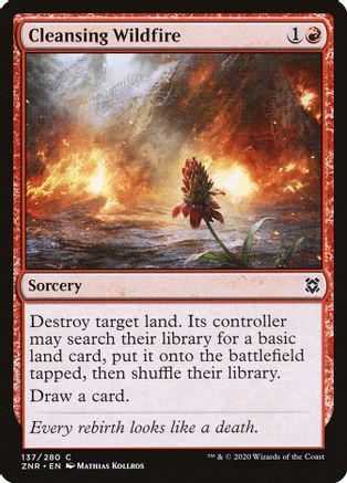 Cleansing Wildfire Magic Zendikar Rising