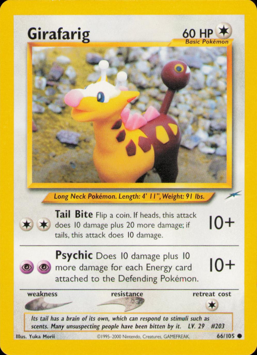 Girafarig #66 Pokemon Neo Destiny