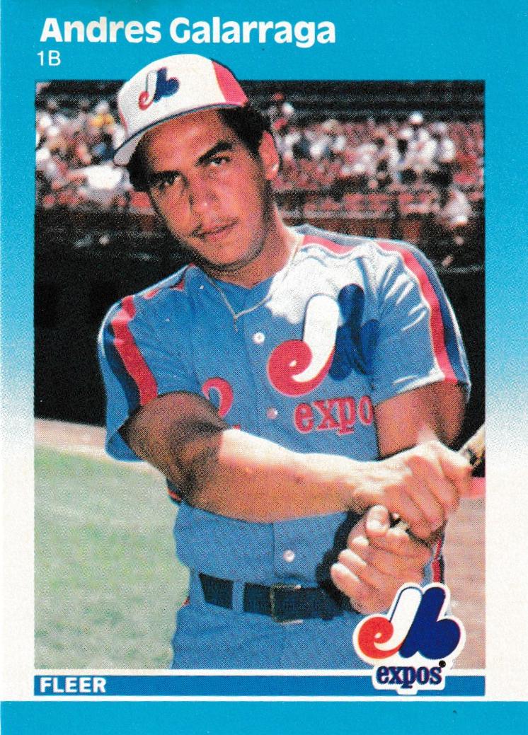 Andres Galarraga #319 1987 Fleer Baseball