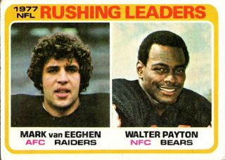 Rushing Leaders: Van Eeghen, Payton