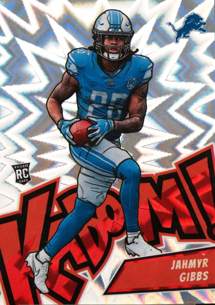 Jahmyr Gibbs #K38 Prices | 2023 Panini Absolute Kaboom Vertical