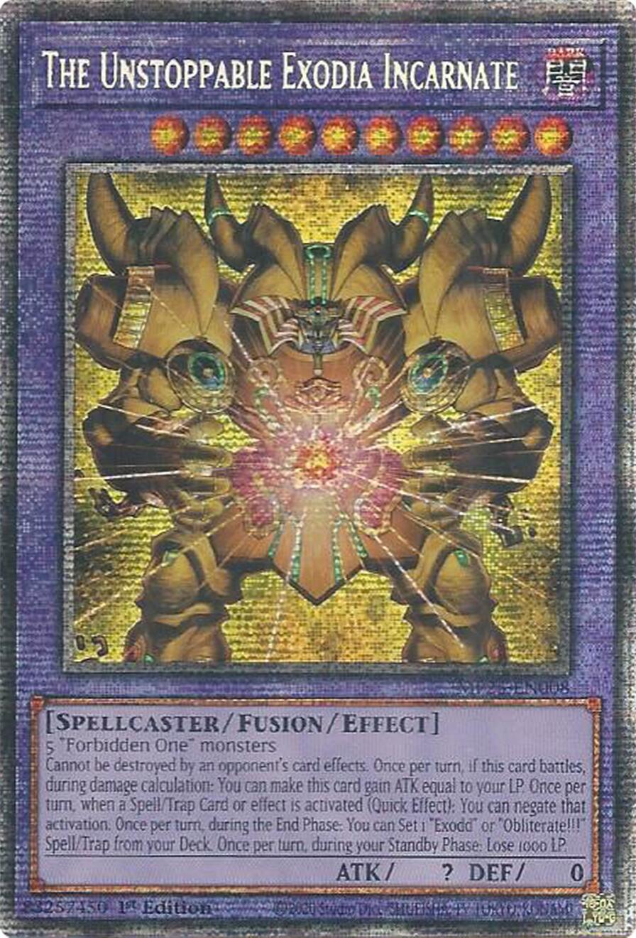 The Unstoppable Exodia Incarnate MP25-EN008 Prices | YuGiOh 2025