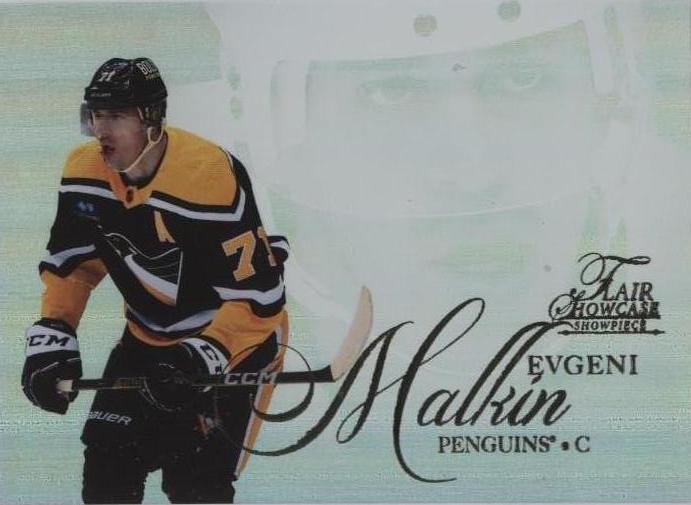 Evgeni Malkin #19 2023 Fleer Ultra Flair Showcase Showpiece Hockey