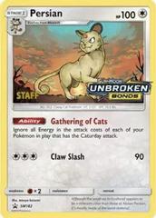 Persian [Prerelease Staff] #SM182 from Pokemon Promo set
