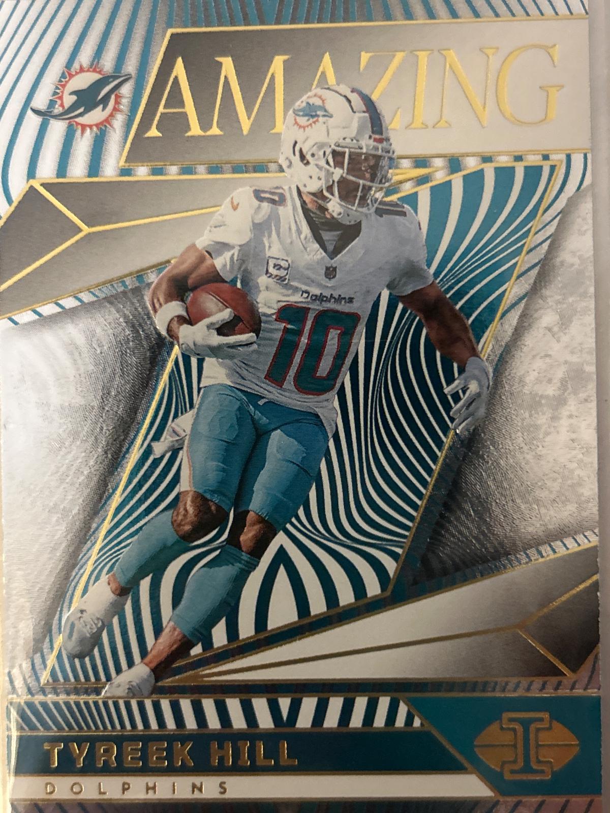 Tyreek Hill #18 Football Cards 2024 Panini Illusions Amazing