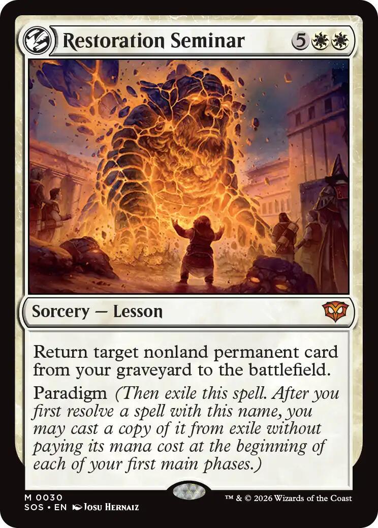 Restoration Seminar [Foil] #30