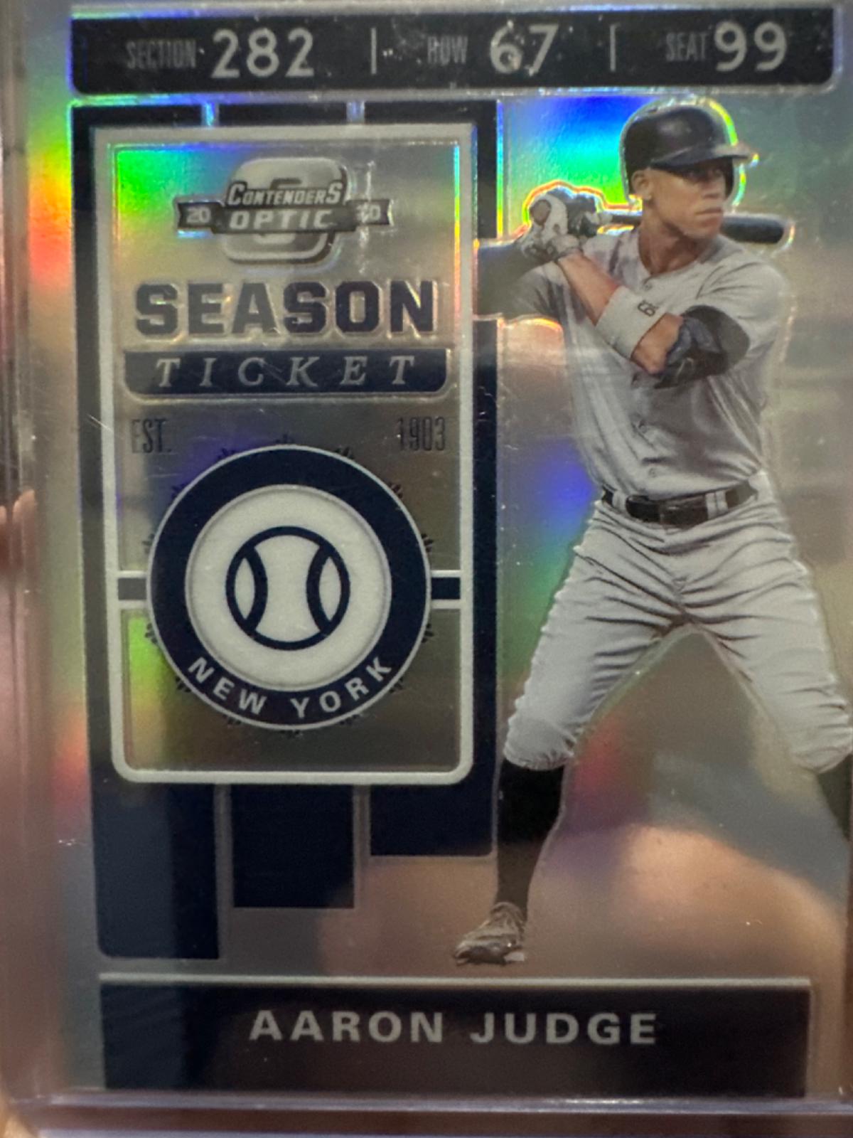 Aaron Judge #8 Baseball Cards 2020 Panini Chronicles Contenders Optic