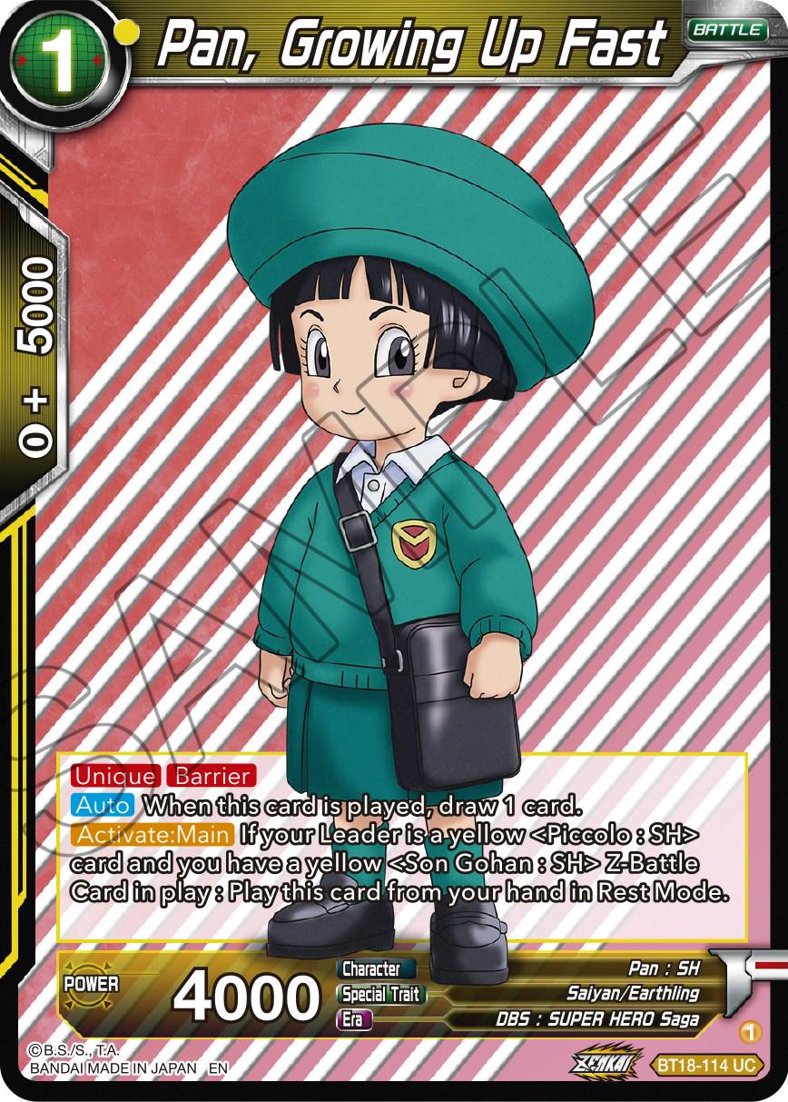Pan, Growing Up Fast BT18-114 Dragon Ball Super Dawn of the Z-Legends