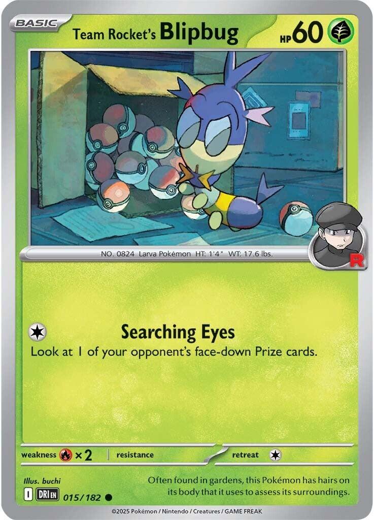 Team Rocket's Blipbug #15 Pokemon Destined Rivals