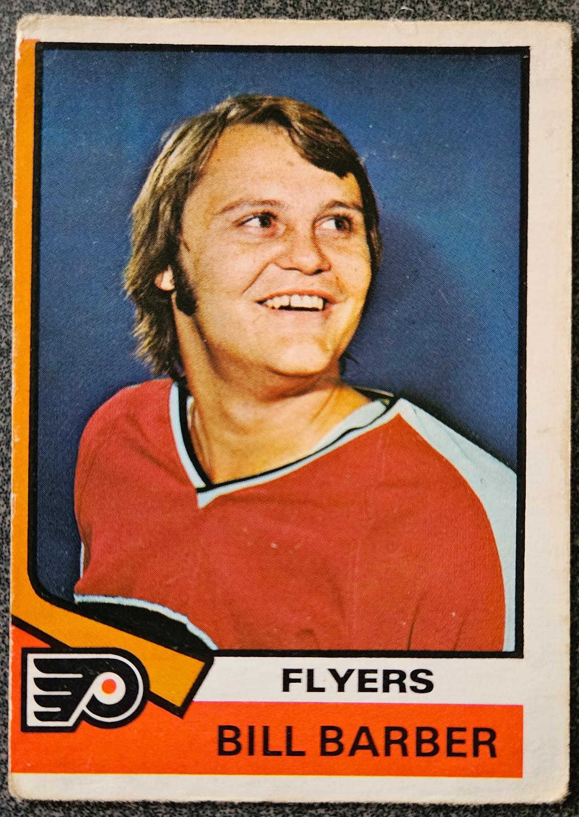 Bill Barber #8 Hockey Cards 1974 O-Pee-Chee