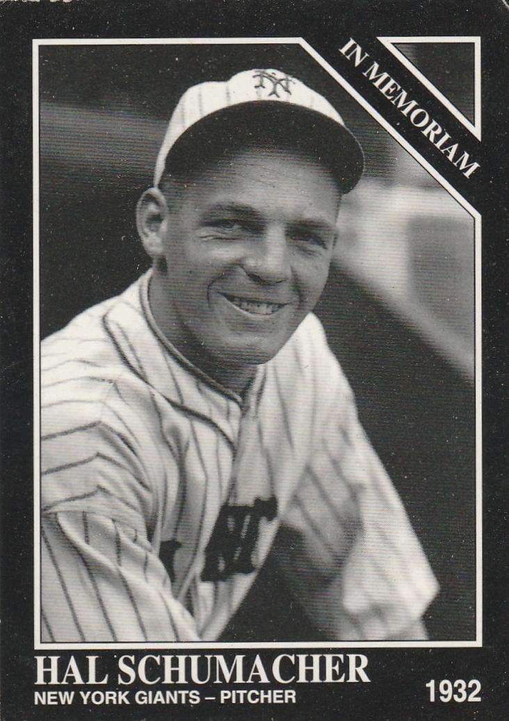 Hal Schumacher #1127 1994 The Sporting News Conlon Collection Baseball