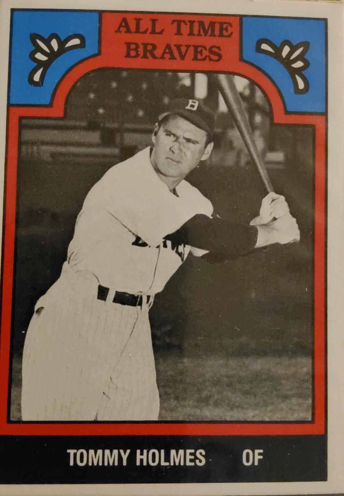 Tommy Holmes #7 1986 Tcma All Time Braves Baseball