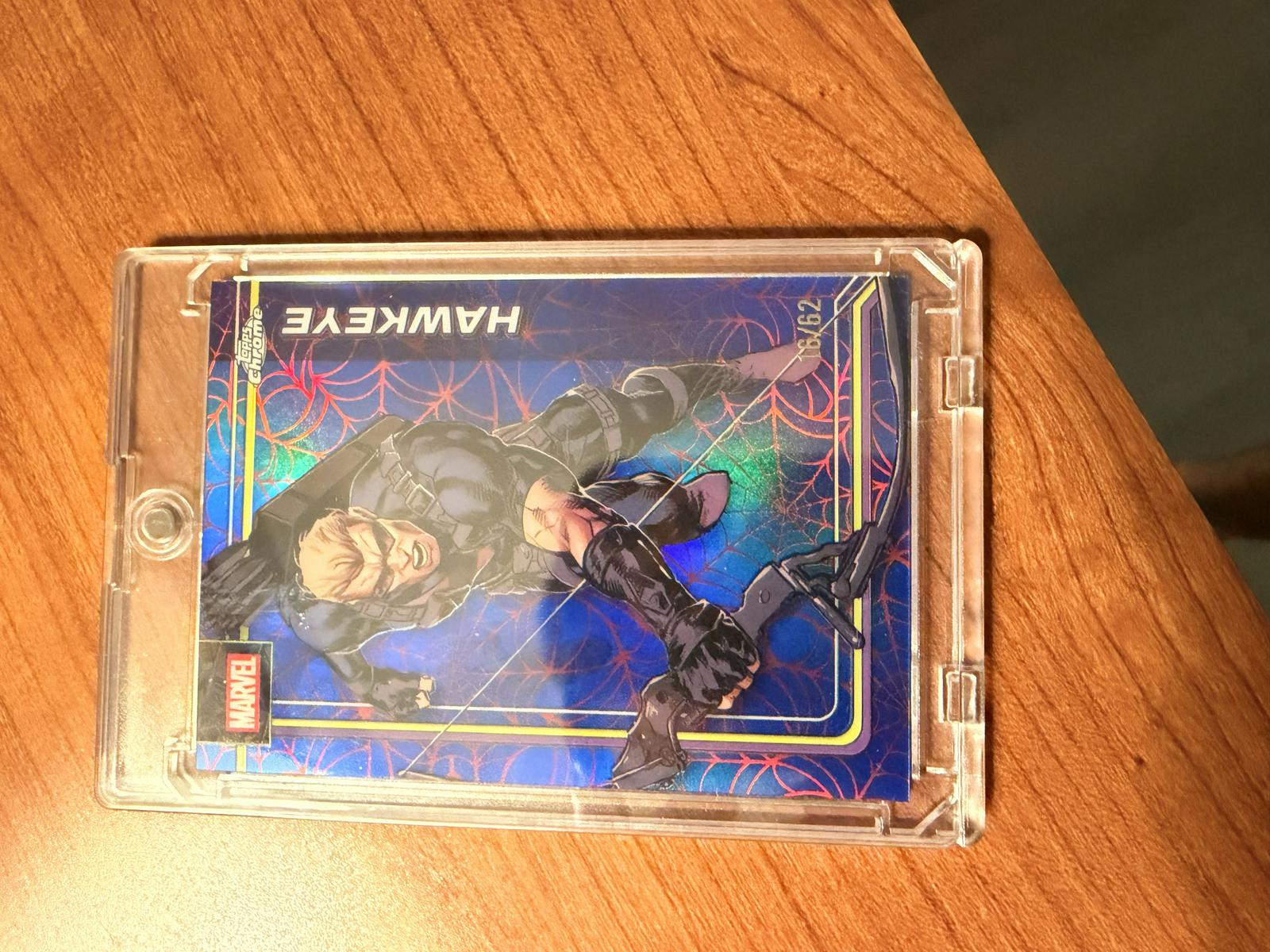 Hawkeye Spider-Web Red/Blue Refractor