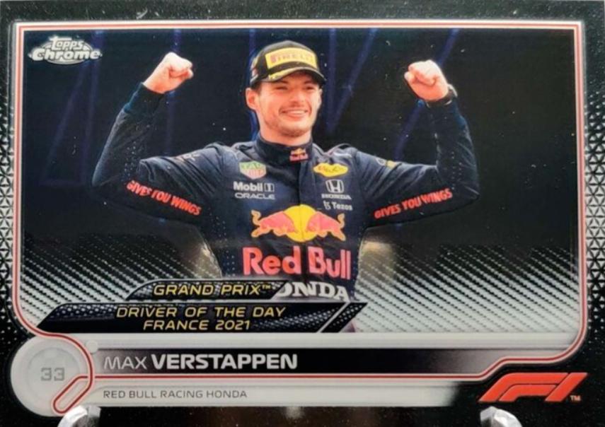 Max Verstappen #179 Racing Cards 2022 Topps Chrome Formula 1