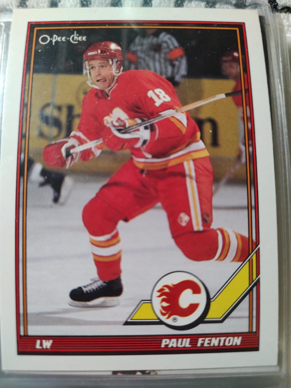 Paul Fenton #331 1991-92 O-Pee-Chee Hockey