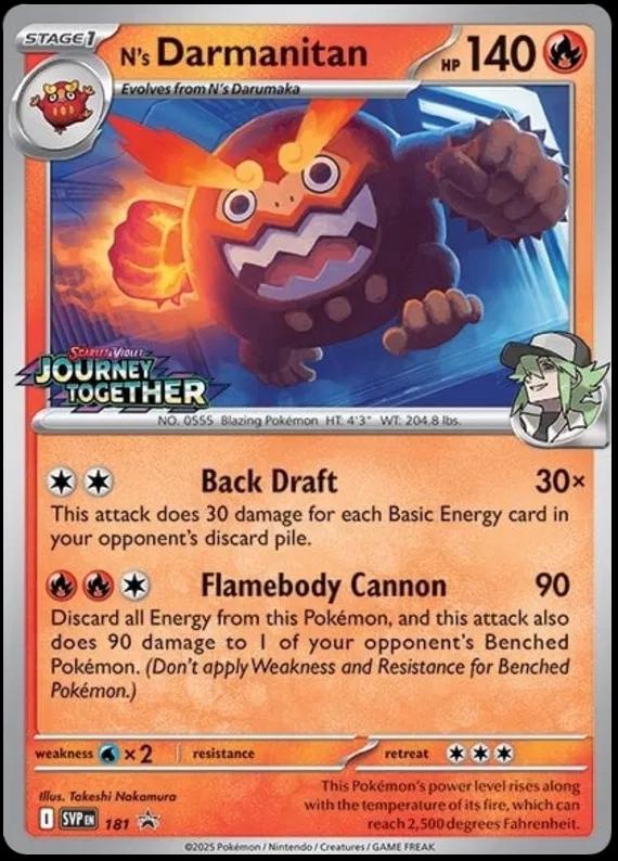 N's Darmanitan #181 Pokemon Promo
