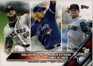2015 American League WHIP Leaders: Dallas Keuchel / Marco Estrada / Corey Kluber