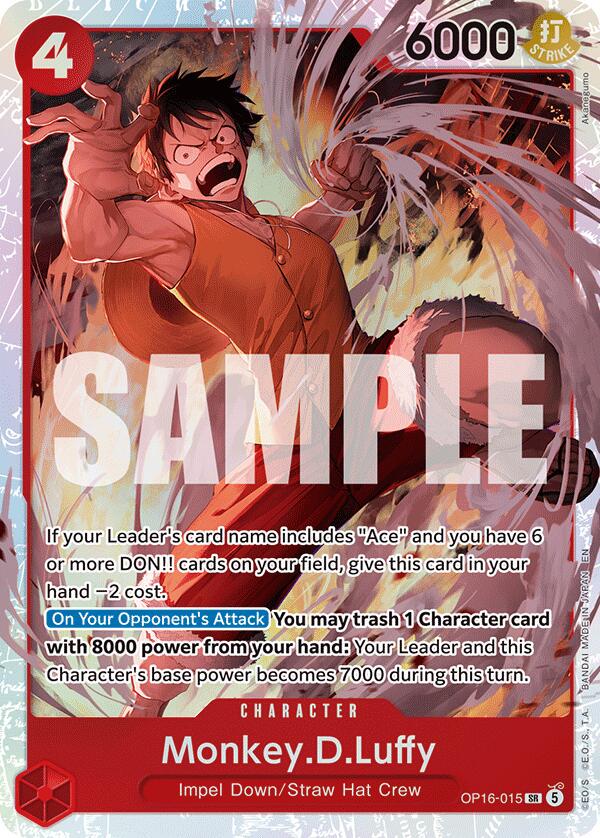 Monkey.D.Luffy OP16-015 Prices | One Piece The Time of Battle