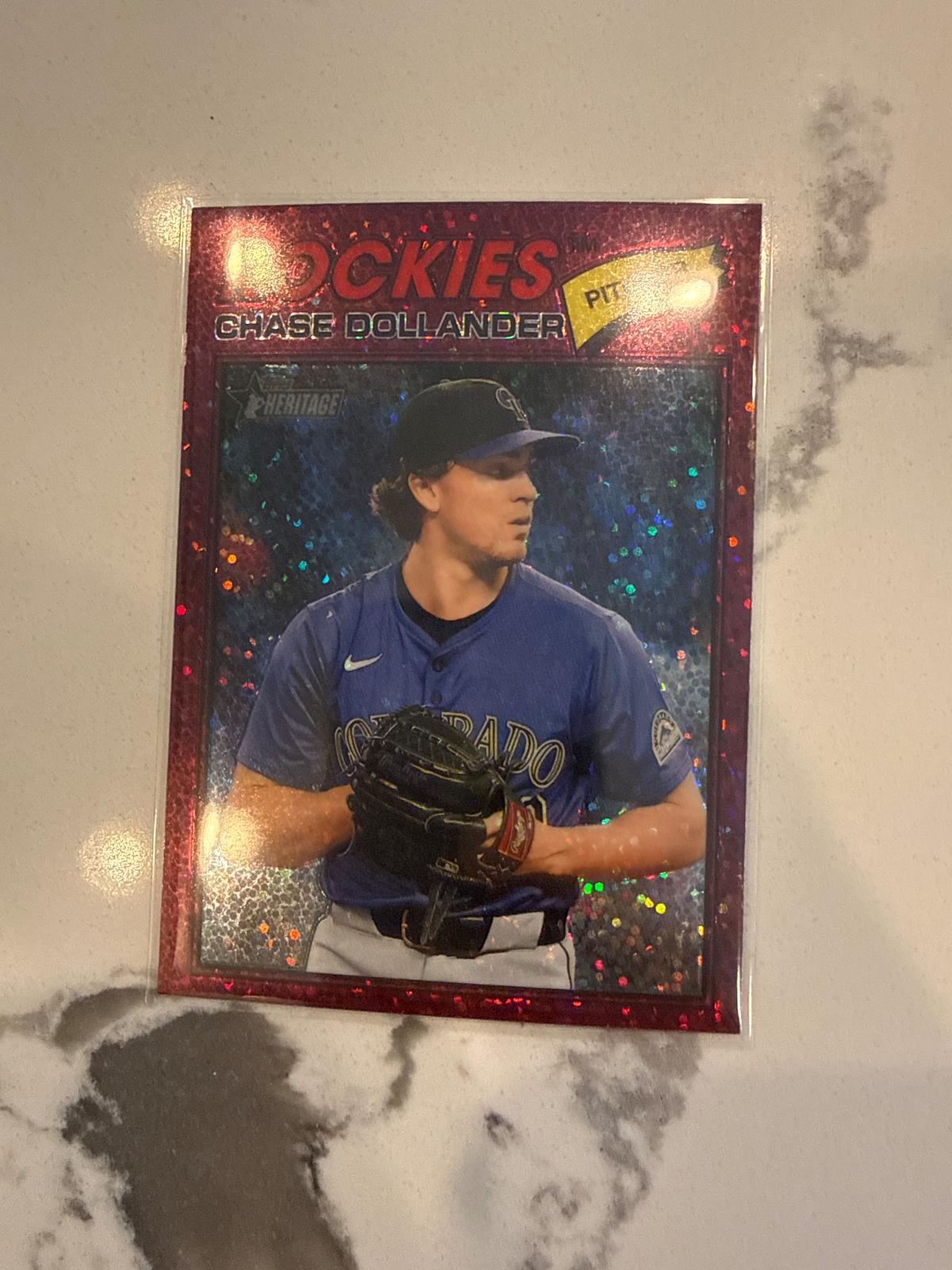 Chase Dollander [Burgundy Sparkle Chrome] #91