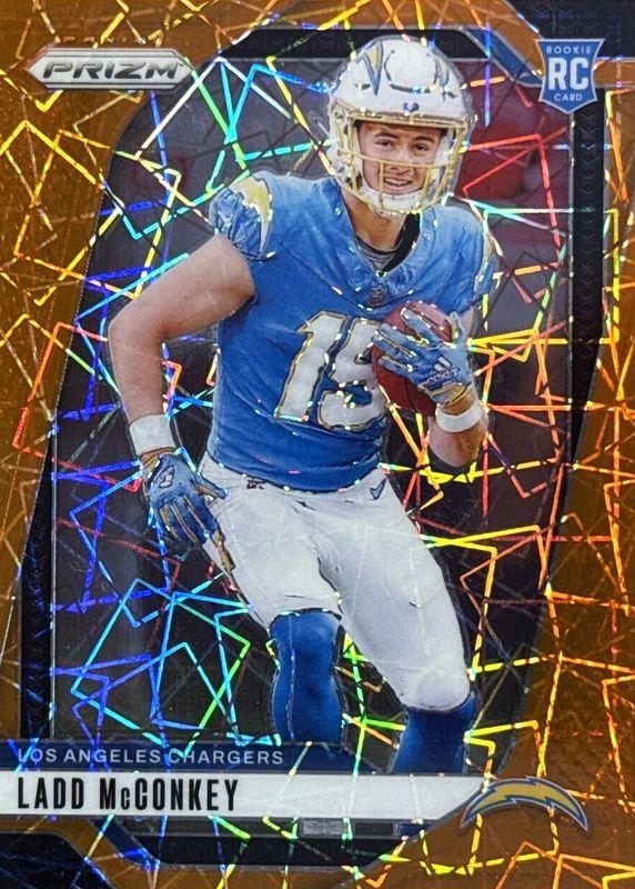Ladd McConkey [Orange Lazer] #365 Prices [Rookie] | 2024 Panini