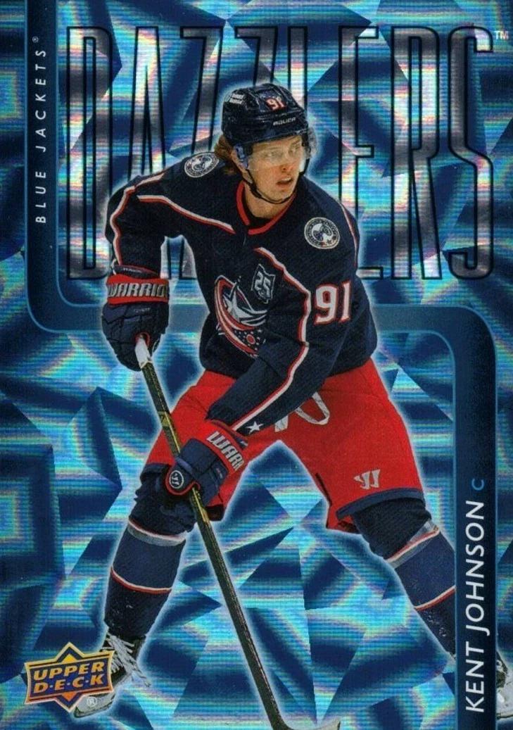Kent Johnson #DZ-122 2025 Upper Deck Extended Series Dazzlers Hockey