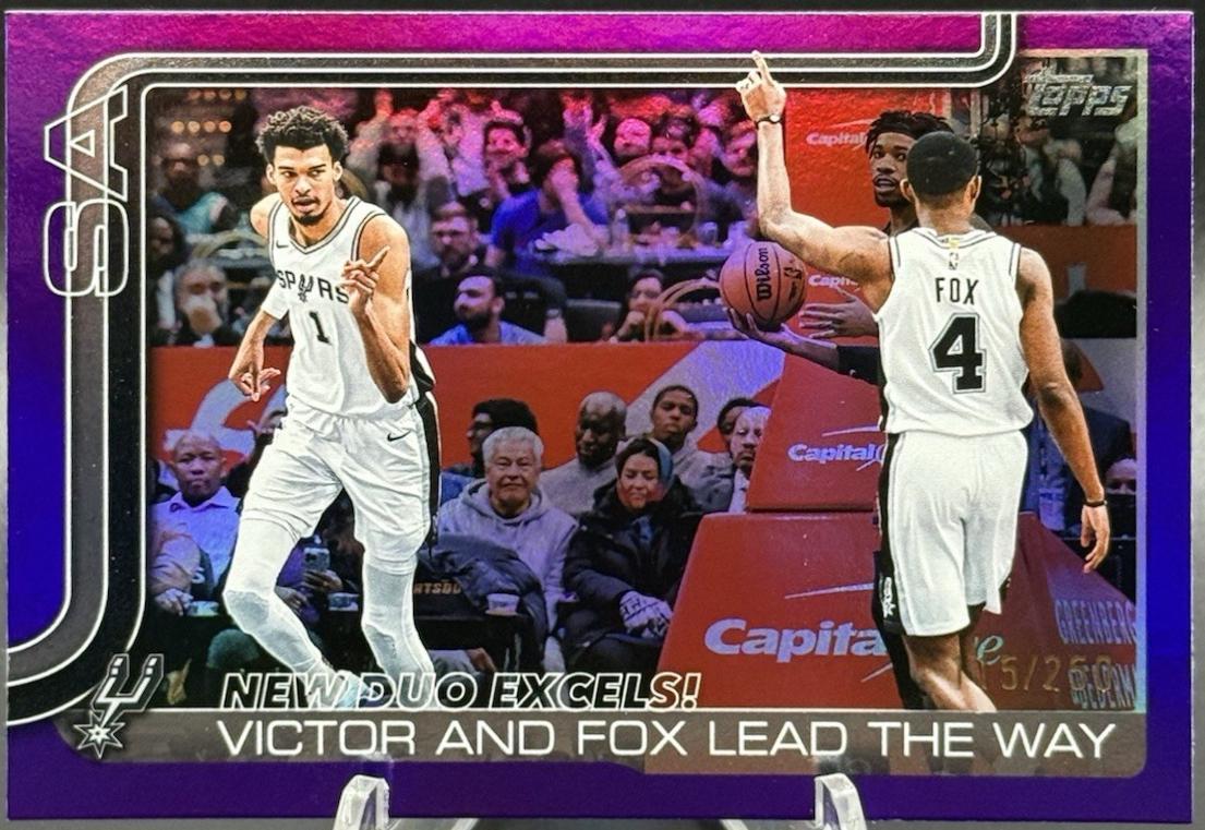 Victor Wembanyama [Holo Purple Foil] #300 Prices | 2025 Topps