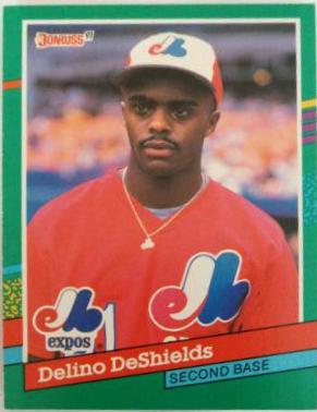 Delino DeShields #555 Baseball Cards 1991 Donruss