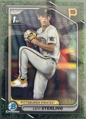 Levi Sterling [Green Refractor] #BDC-83 Baseball Cards 2024 Bowman Draft Chrome Prices