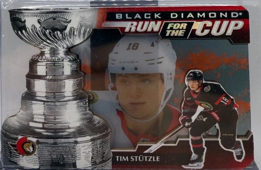 Tim Stutzle #RUN-TS Hockey Cards 2024 Upper Deck Black Diamond Run for the Cup