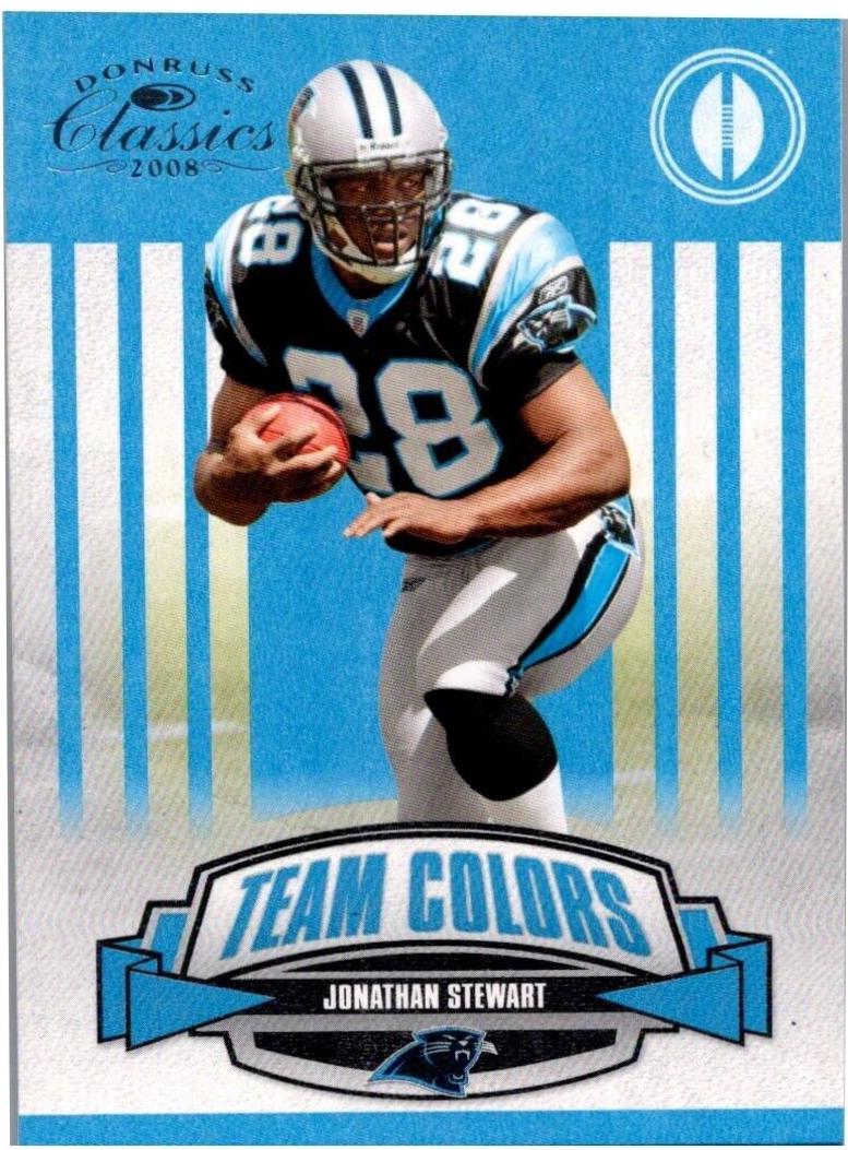 Jonathan Stewart #TC-3 Football Cards 2008 Panini Donruss Classics Team Colors