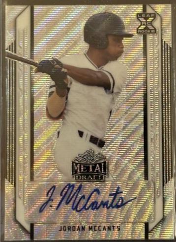 Jordan McCants #BA-JM2 2021 Leaf Metal Draft Autograph Baseball