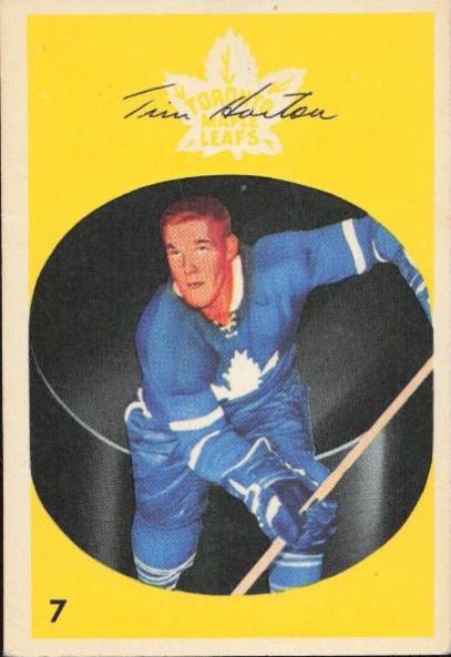Tim Horton #7 Hockey Cards 1962 Parkhurst
