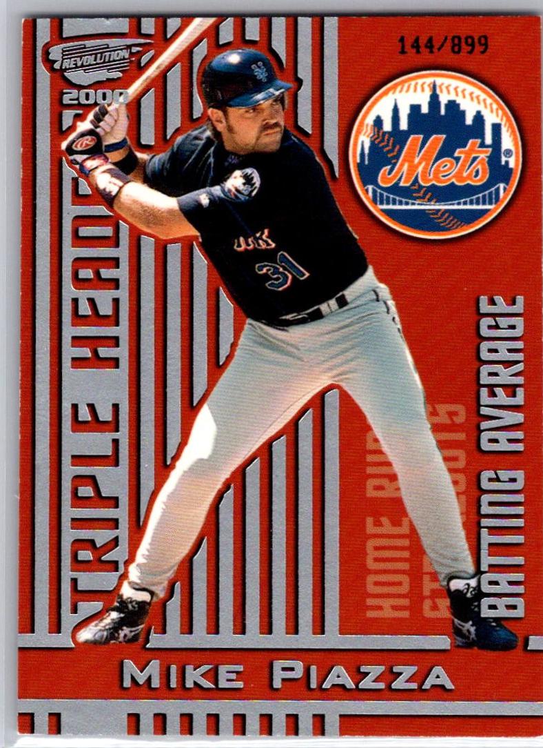 Mike Piazza #7 Baseball Cards 2000 Pacific Revolution Triple Header