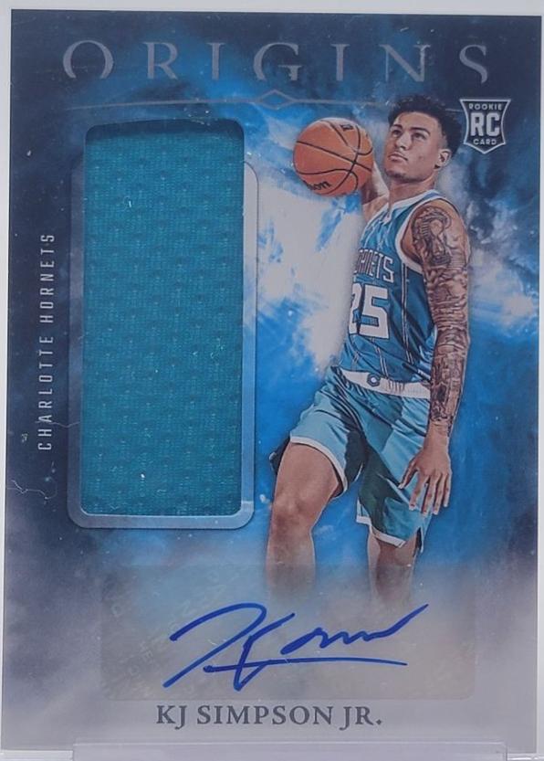 KJ Simpson Jr. #13 Basketball Cards 2024 Panini Origins Rookie Autograph