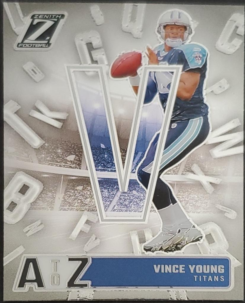 Vince Young #22 Football Cards 2024 Panini Zenith A to Z