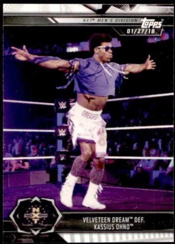 Velveteen Dream def. Kassius Ohno #1 Wrestling Cards 2019 Topps WWE NXT