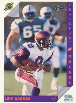 Lew Barnes #38 Football Cards 1992 Ultimate WLAF