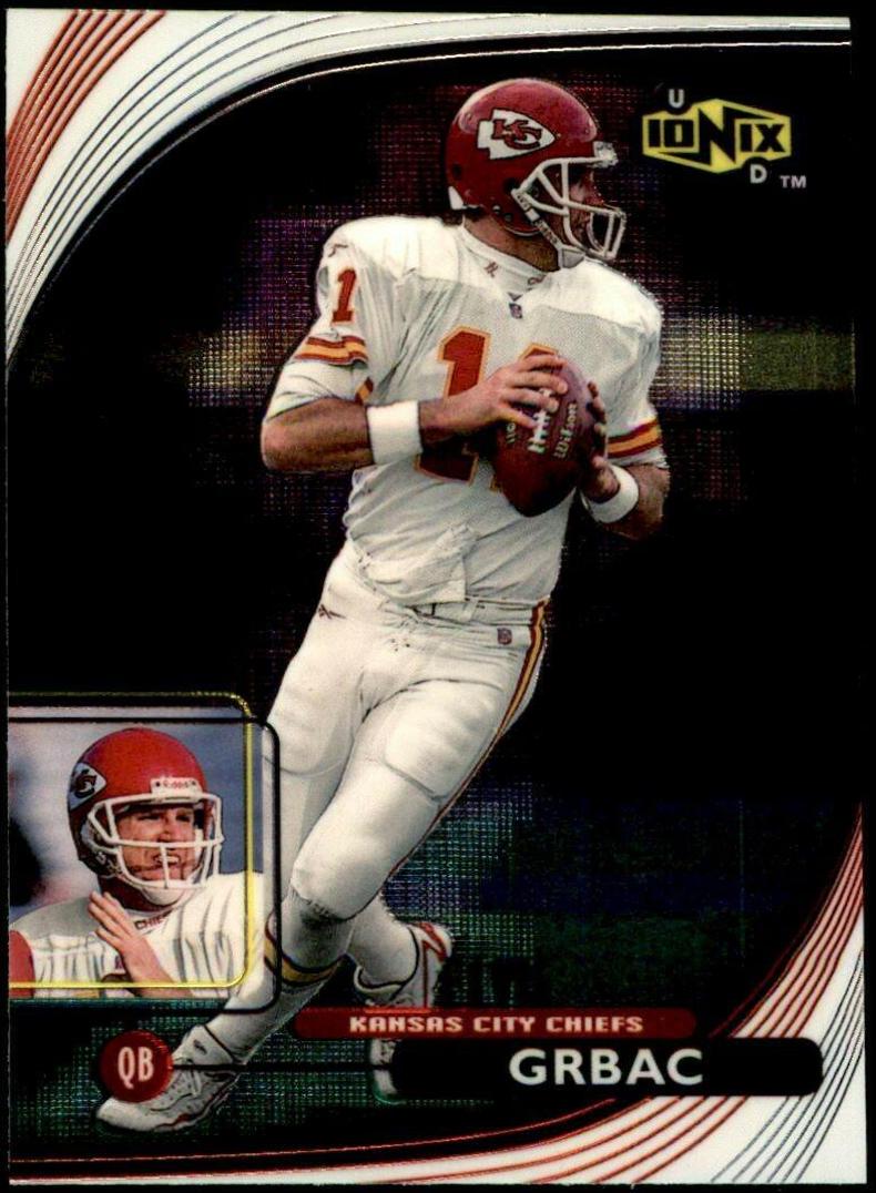 Elvis Grbac #28 Football Cards 1999 UD Ionix