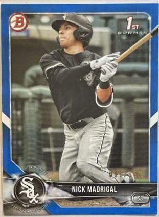 Nick Madrigal [Chrome Batting Blue Refractor] #BDC-38
