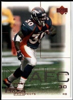 Terrell Davis #24 Football Cards 2000 Upper Deck Pros & Prospects