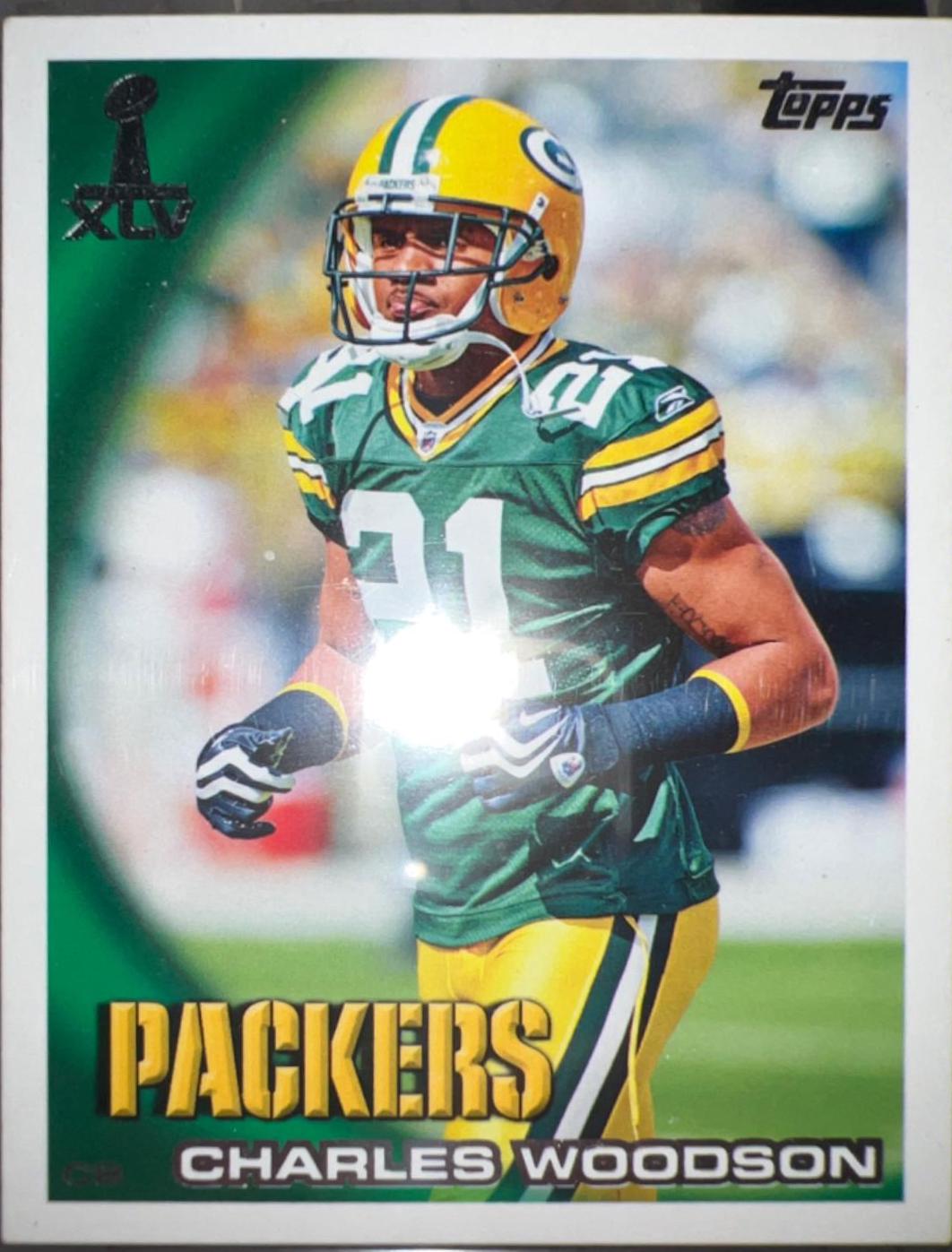 Charles Woodson Football Cards 2011 Topps Packers Super Bowl XLV
